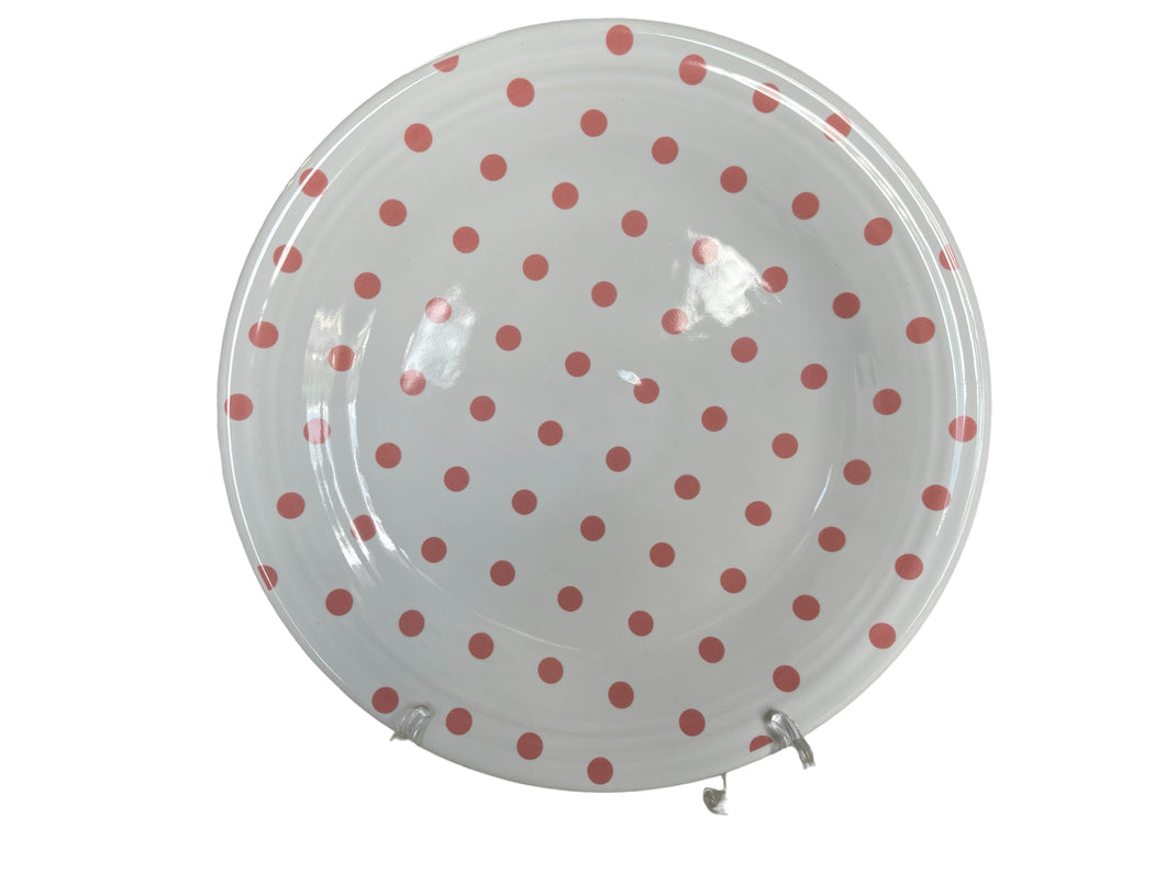 Fiesta  White w Peony Dots Dinner Plate Outlet Exclusive 2023