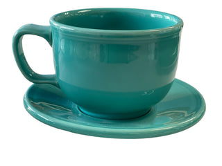 Fiesta Jumbo Mug & Saucer Turquoise