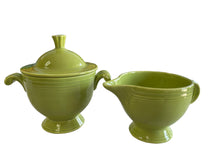 Load image into Gallery viewer, Vintage Original Chartreuse Cream and Sugar SET
