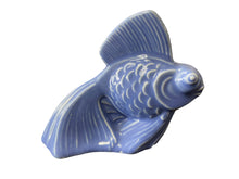 Load image into Gallery viewer, Vintage Harlequin Mauve Blue Fish
