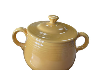 Vintage Fiesta Cream & Sugar Promotional Set Cobalt & Yellow