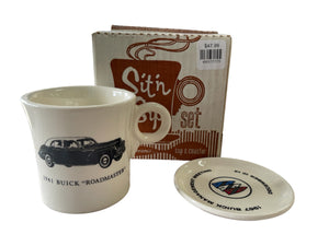 HLC 1941 Buick " ROADMASTER " Mug & Coaster Set NIB