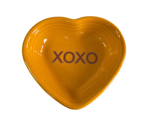 Fiesta Conversation Small Heart  XOXO  Tangerine