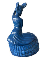 Load image into Gallery viewer, Fiesta Lapis Dancing Lady Cookie Jar Blue Last One in This Color
