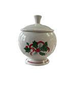 Load image into Gallery viewer, Fiesta Individual Sugar Bowl Holly &amp; Ribbon
