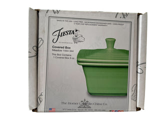 Fiestaware, Covered Box, Belk Box & Lid, Fiesta, Meadow, green, New In Box
