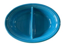 Load image into Gallery viewer, Fiesta PEACOCK Divided Oval Vegetable Bowl Dish Retired HTF
