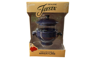 Fiestaware Go along accessory Cobalt Onion Soup  Miniature  Fiesta HLC