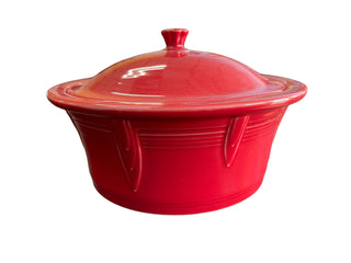 Fiesta Scarlet New Style Casserole 90oz Covered Casserole
