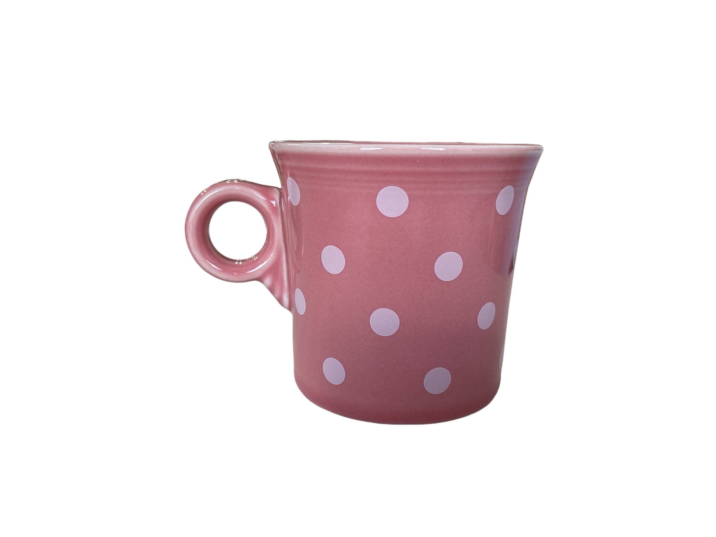 Fiesta Dots White w Peony Mug
