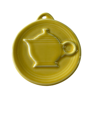 Fiesta HLCCA Sunflower Teapot Embossed Ornament