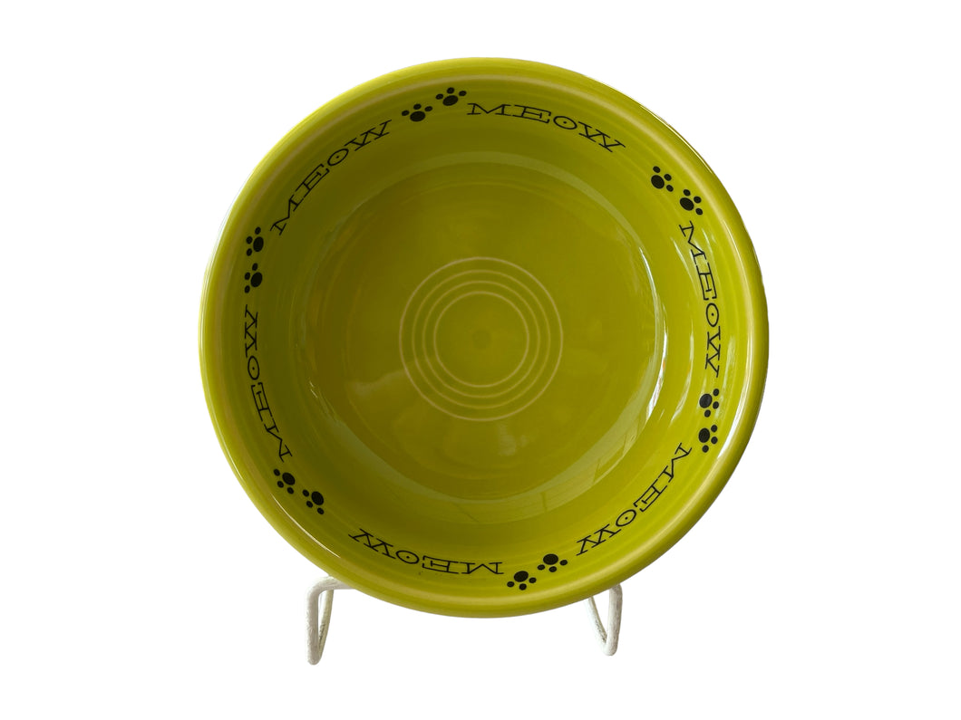 Fiesta Meow Bowl 5.5 Small Lemongrass