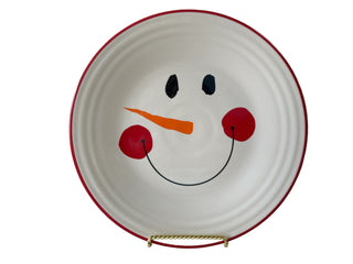 Fiestaware Tamarack Snowman Exclusive Luncheon