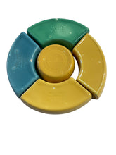 Load image into Gallery viewer, Vintage Fiesta  Relish Tray Green Turquoise  Yellow  Green
