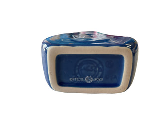 Fiesta FTCCO Festival of Lights on Lapis White Decal Menorah & Dreidel