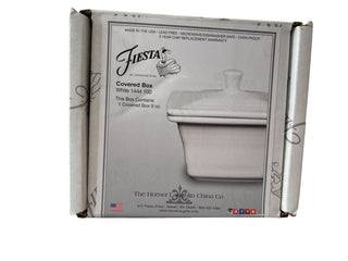 Fiesta White Belk Box Covered dish NIB