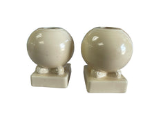 Load image into Gallery viewer, Vintage Fiesta Bulb Candle Holder  Ivory Set
