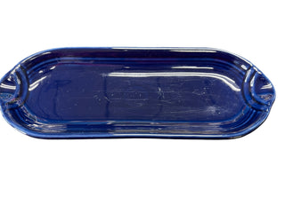 Fiesta Cobalt Corn Relish Tray Utility Blue
