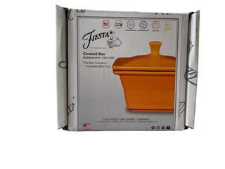 2020 BUTTERSCOTCH Belk Store Exclusive Fiesta Square Covered Box, Candy Dish