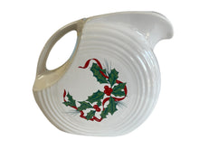 Load image into Gallery viewer, Fiesta Holly &amp; Ribbon Water Disk Pitcher
