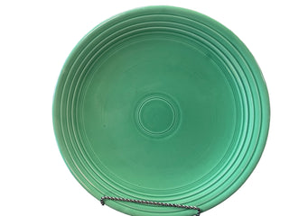 Vintage Fiesta Original Green Chop Plate 12" Double Foot