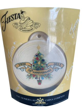 NIP Limited Edition 2011 Fiesta 75th Anniversary Christmas Tree Ornament