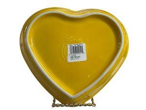 Fiesta Large Heart Bowl Daffodil NWT