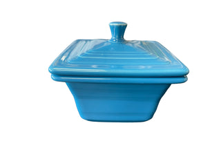 Fiesta Peacock Covered Box Retired Color