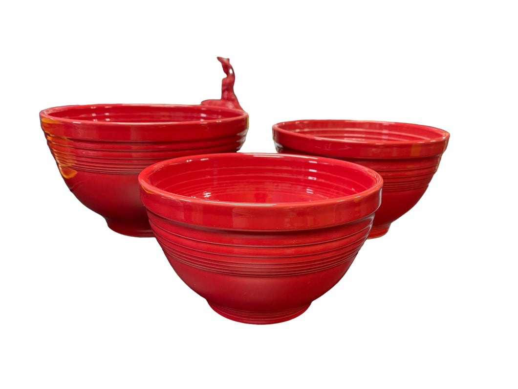 Fiesta 3pc Baking Bowl Set Scarlet NIB
