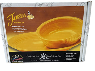 Fiesta Marigold  2pc Companion Set NIB DISCONTINUED SET