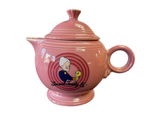 Load image into Gallery viewer, Fiesta LRG Teapot Granny &amp; Tweety Looney Tunes Warner Bros Rose double sided decal
