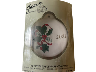 Fiesta 2021 Holly & Ribbon Ornament
