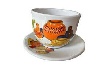 Fiesta Mexicana Chili Bowl w Saucer China Specialties