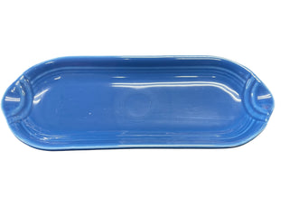 Fiestaware LAPIS Relish Tray Fiesta  Retired Corn on the Cob Tray Blue