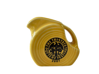 Fiesta 2007 TRI-STATE POTTERY FESTIVAL MINI DISK PITCHER -1st. - SUNFLOWER