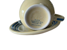 Load image into Gallery viewer, Fiesta HLCCA 2013  Exclusive Blue Stripe Cup &amp; Saucer
