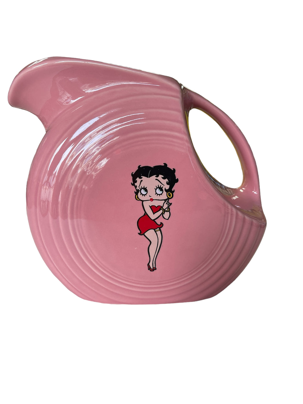 Fiesta Rose Betty Boop Large Water Pitcher.