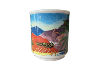 Fiesta Ware Hawaiiana  Mug Hawaii Lynn Krantz Eugene Savage