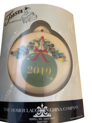 Fiesta 2019 Sage Bulb Ornament