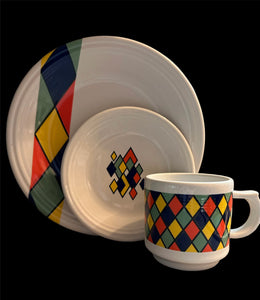 Fiesta Harlequin Fusion 3 Pc Place Setting  2023 HLCCA EXCLUSIVE