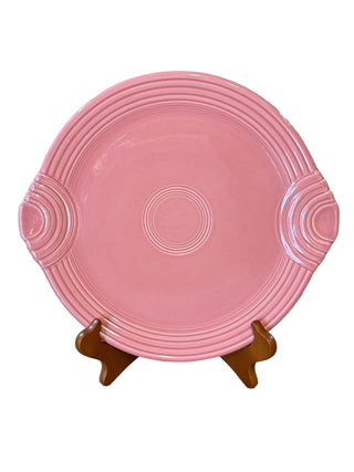 Fiesta 12" Tab-Handled Cake Plate Fiesta Rose Pink