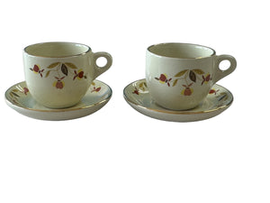 China Specialties Autumn Leaf Set of Demis Cup and Saucer