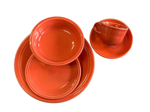 Fiesta Persimmon  5pc Place Settings