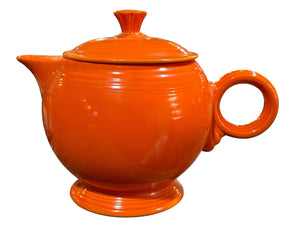 Vintage Fiesta Original Red Large Teapot 1930 - 1939
