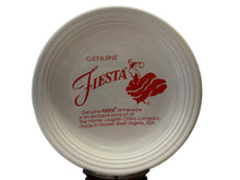 Load image into Gallery viewer, Homer Laughlin FIESTA Advertising Logo Dancing Lady Chop  Plate White  With Copyright
