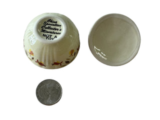 China Specialties Autumn Leaf Miniature Grease Jar