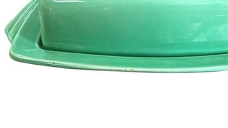 Vintage Homer Laughlin Harlequin/Riviera 1/2 Pound Butter Dish Green