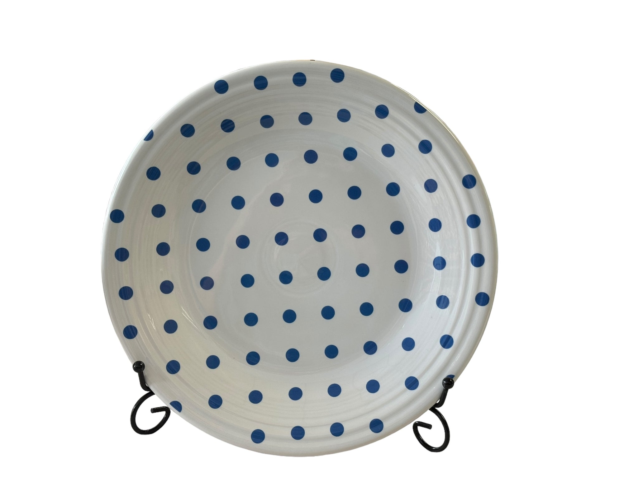 Fiesta HLCCA Exclusive White w/ Lapis Dots Dinner Plate - Thumbnail 3