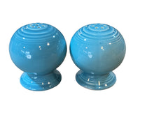 Load image into Gallery viewer, Vintage Fiesta Turquoise Ball Salt &amp; Pepper Set
