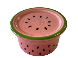 Fiesta FTCCO Watermelon Ramekin  w Coaster Salt Cellar